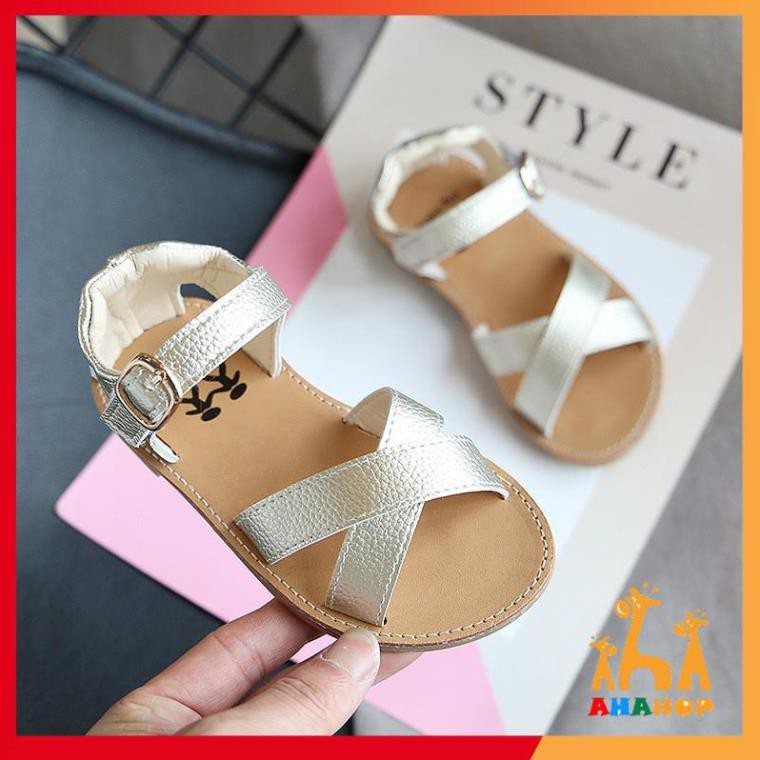 Dép Sandal bé gái - Sandal cho bé gái quai hậu da mềm hàng chính hãng MG baby phong cách Hàn Quốc M501