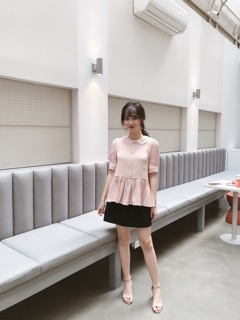 Áo peplum cổ sen ( giá sale)
