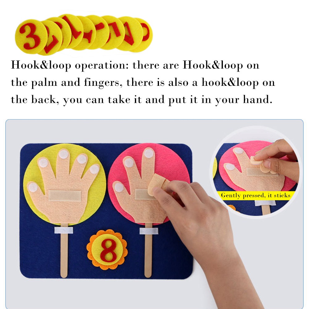 Bộ đồ chơi học toán học hình bàn tay cho bé