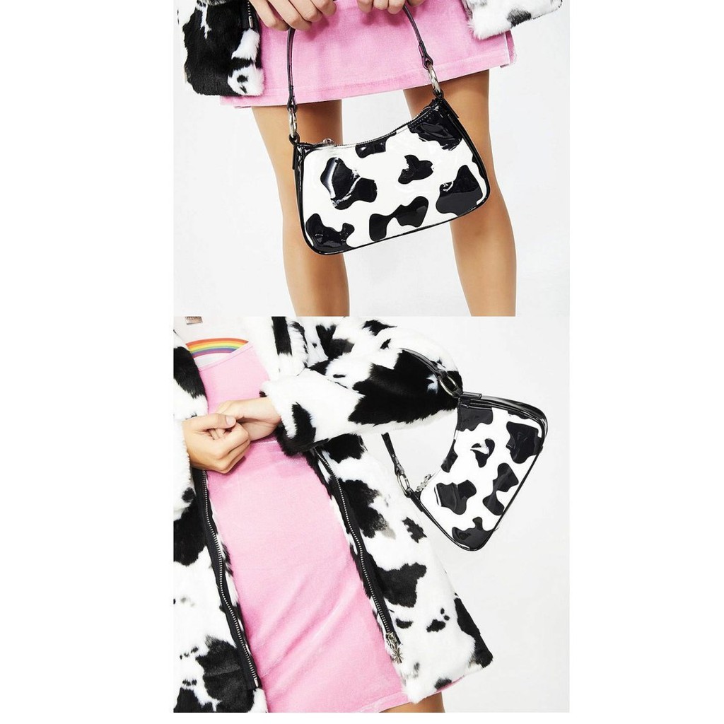 [Mã FAMAYWA2 giảm 10k đơn từ 50k] Túi kẹp nách, đeo vai da PU hình vân da bò sữa thời trang cho nữ SPB 159 | BigBuy360 - bigbuy360.vn