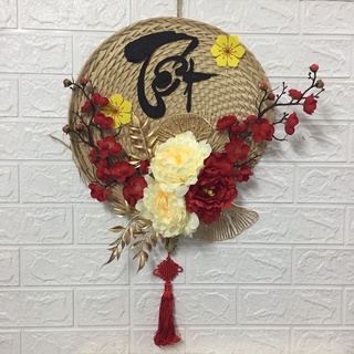 Quạt cọ trang trí tết