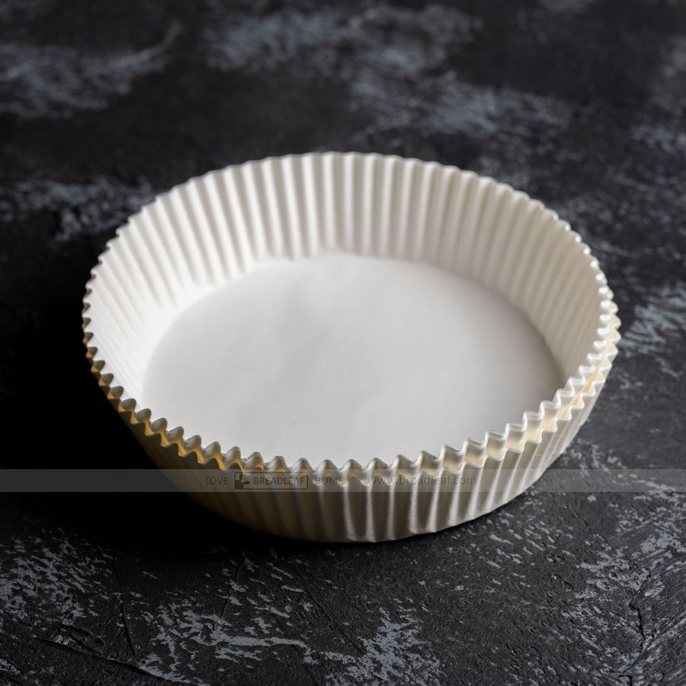 Giấy Lót Nồi Chiên Không Dầu Màu Trắng Chống Dính Hình Tròn 20cm Breadleaf