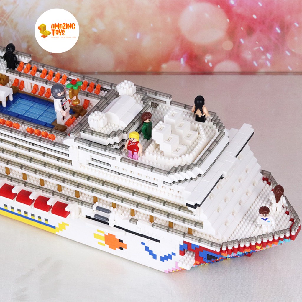 Nano-block du thuyền Cruise Liner - Mô hình lắp ráp du thuyền Cruise Liner