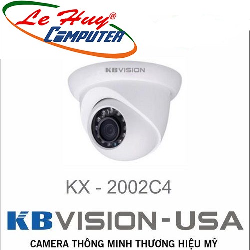 Camera Dome HDCVI hồng ngoại 2.0 Megapixel KBVISION KX-2002C4