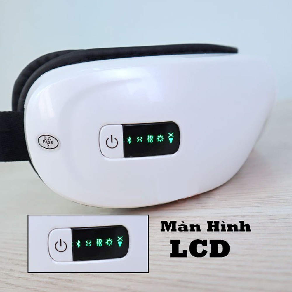 Máy Massage Mắt Thông Minh Rulax phiên bản mới nhất 2021 Trị Mỏi Mắt, Thâm Quầng (Tích Hợp Bluetooth Nghe Nhạc )