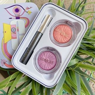 set trang điểm phấn má hồng, mascara Clinique