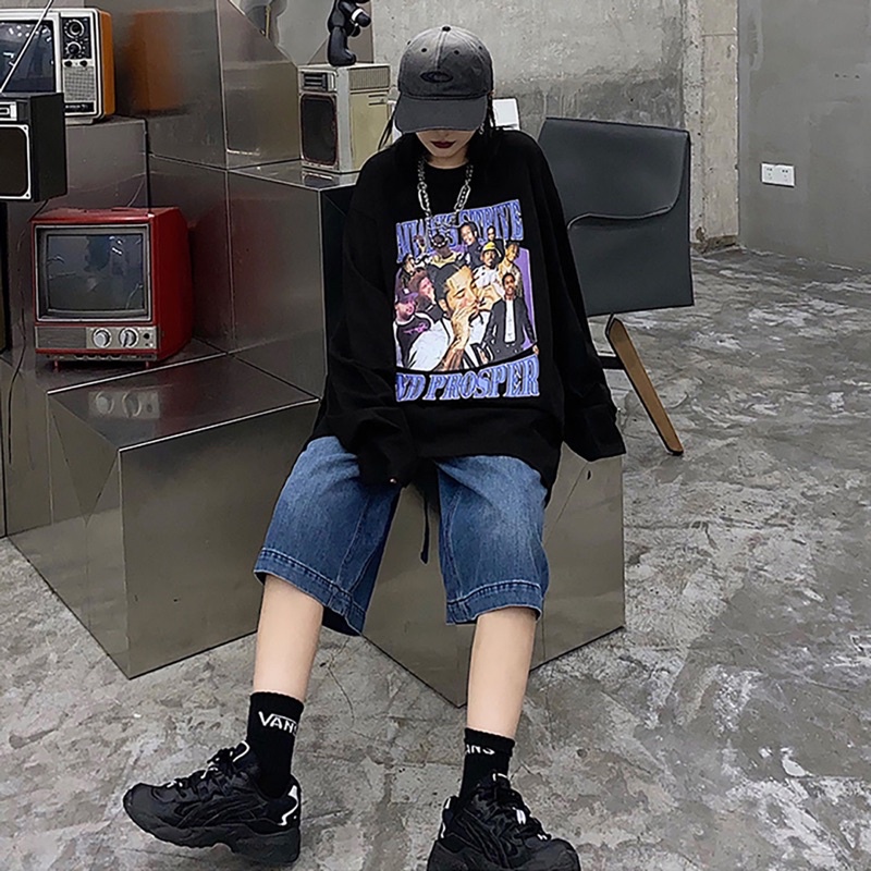 Áo phông dài tay thu - đông hàng QCCC OVERSIZE