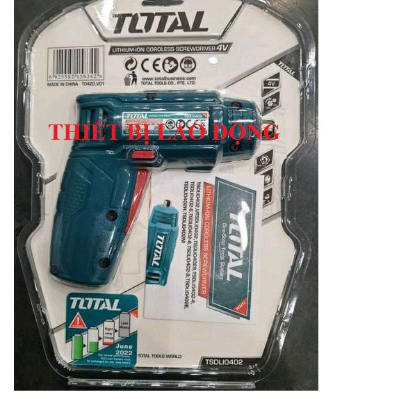 Máy Siết vít dùng pin Lithium 4V total TSDLI0402