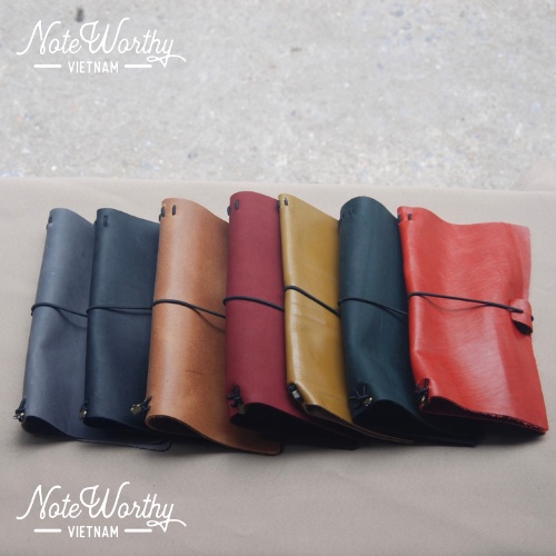 Bìa sổ da bò 13x25cm  - Noteworthy Leather Journals Cover