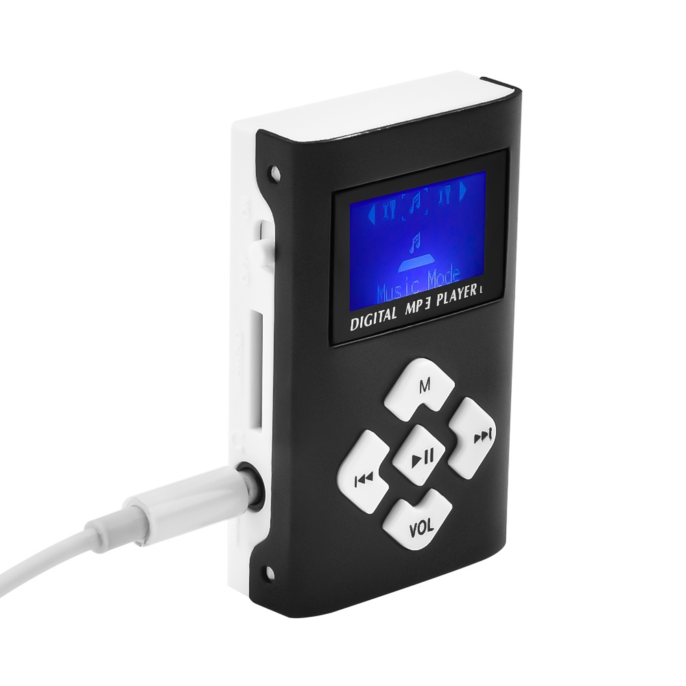 Máy nghe nhạc VIRWIR MP3 USB Mini có tai nghe bằng nhôm siêu nhẹ hỗ trợ thẻ TF