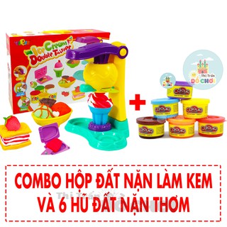 LinhAnh Clay Spielzeug für Babys Eismaschinenmodell mit Form