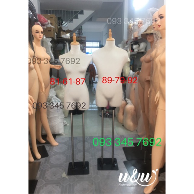 Combo Manocanh nhung Nam và Nữ size S