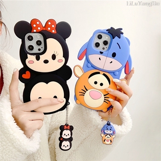 Ốp Điện Thoại Silicon Dẻo Họa Tiết Hoạt Hình Mickey Minnie Cho iPhone 6 6s 7 8 Plus X XR XS 11 12 Mini Pro Max SE 2020