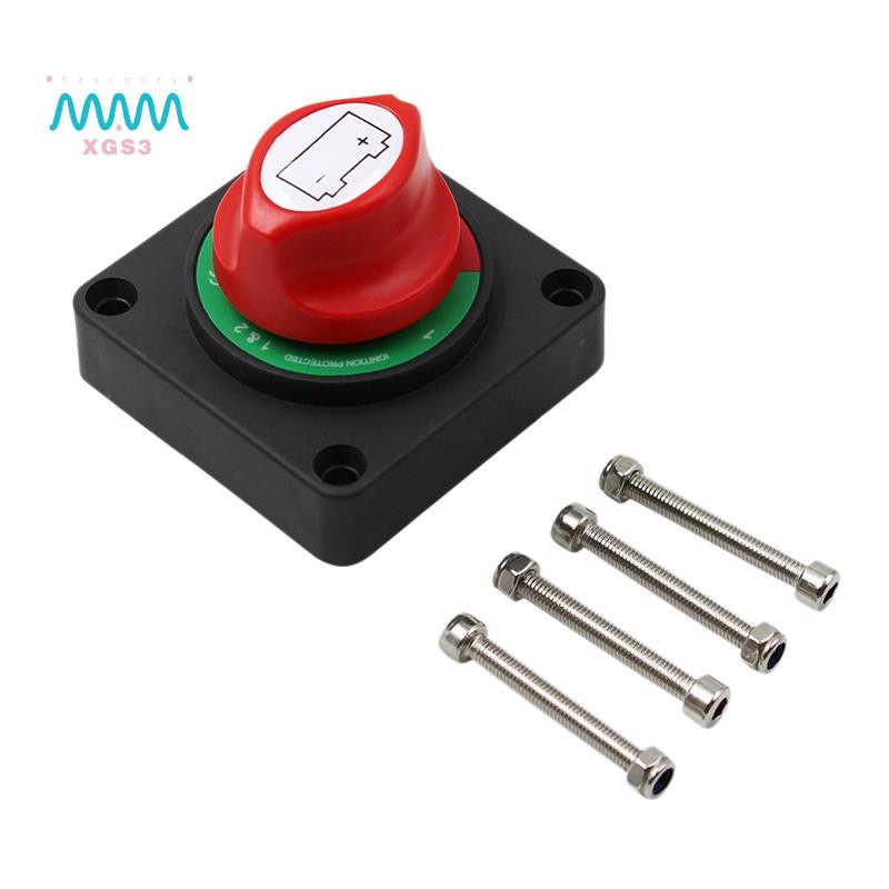 12V/24V/36V RV Disconnect Rotary Car Battery Isolator ON/OFF Switch for Auto Boat Yach