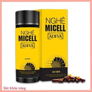 Hộp 30 viên Nghệ Micell Adiva - Thực phẩm bảo về sức khỏe và làm đẹp da2