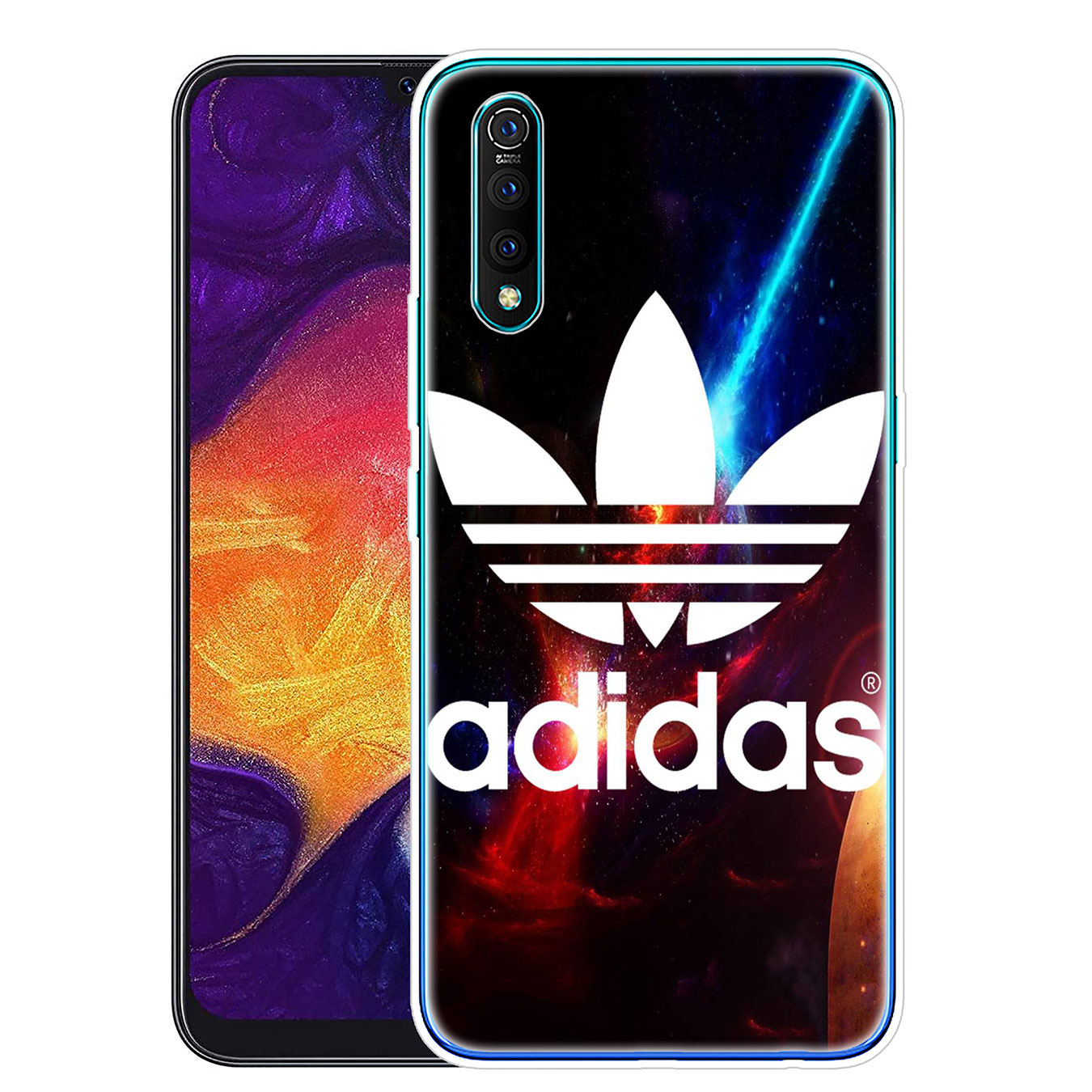 Ốp lưng silicon hình logo Adidas cho Samsung Galaxy Note 10 Lite S8 Plus 20 Ultra 8 9 M31