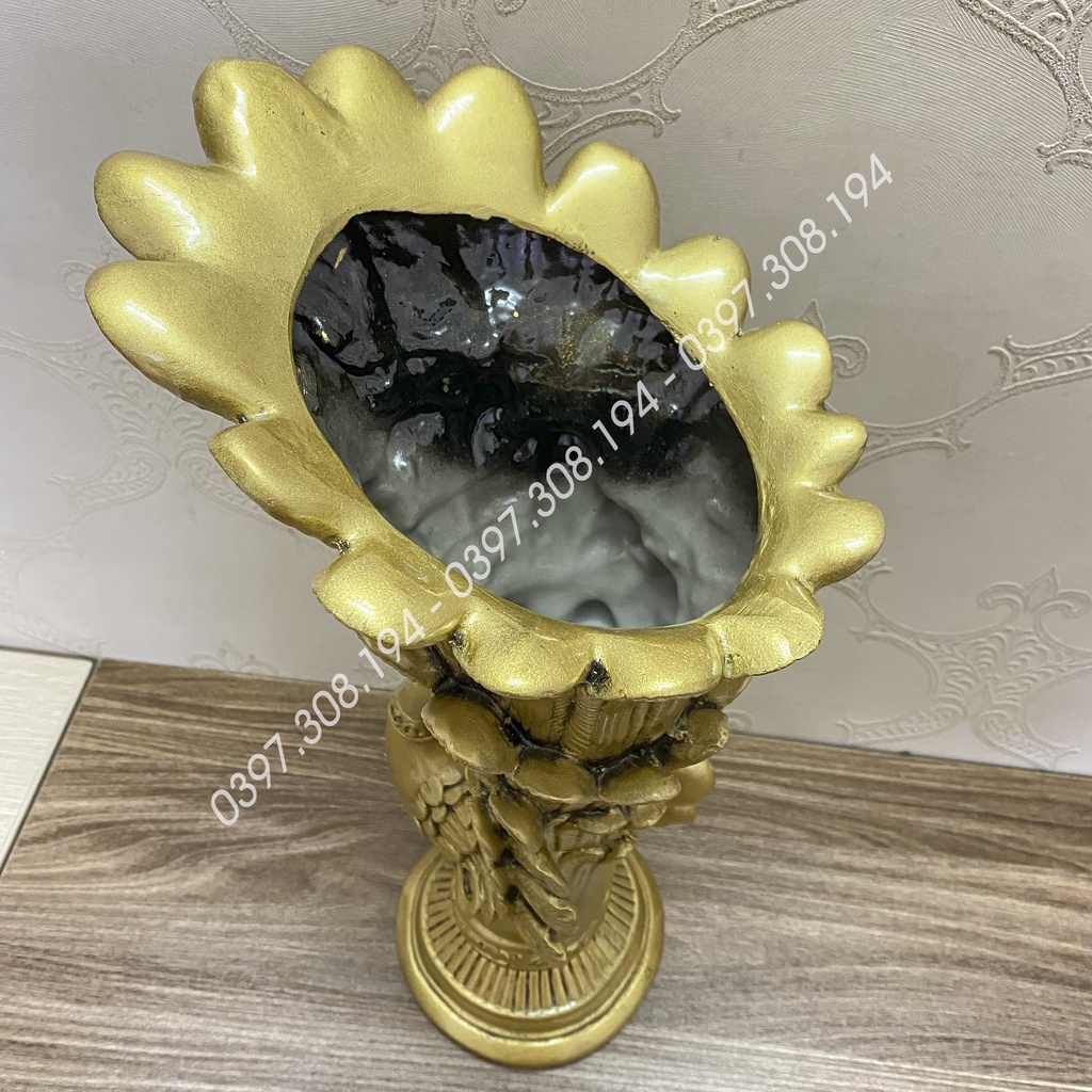 Bình cắm lông công bằng gốm và 26 cành lông công loại 1