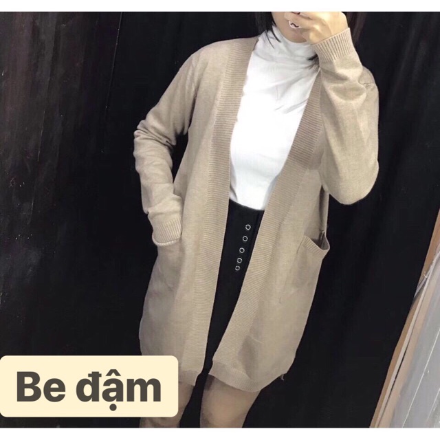 Áo cadigan dáng dài hàng Quảng châu loại 1