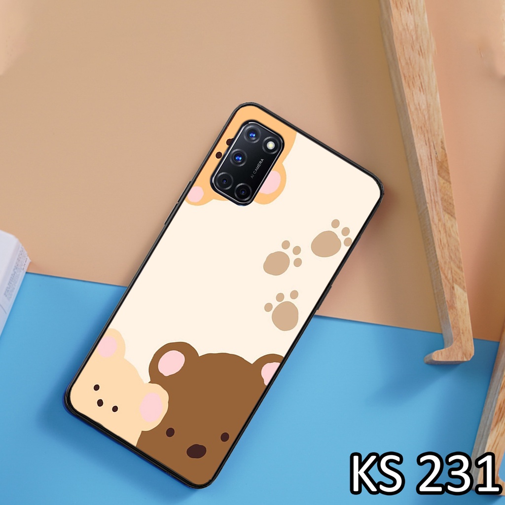 Ốp lưng Oppo A52 - Oppo A53 - Oppo A92 - Ốp in hình gấu bear ngộ nghĩnh