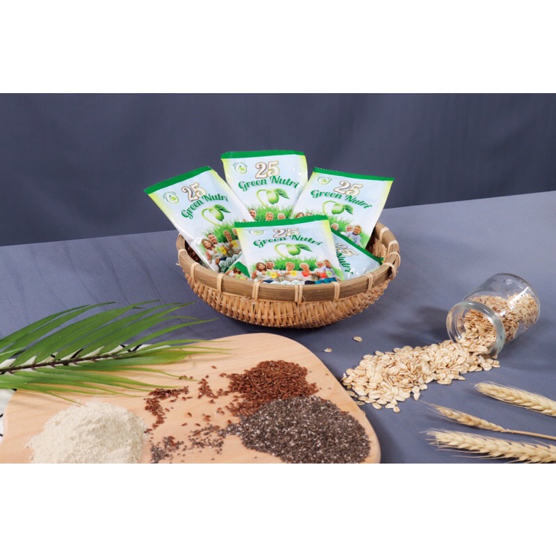 Sữa hạt ngũ cốc 25 Green Nutri hộp giấy 625gr