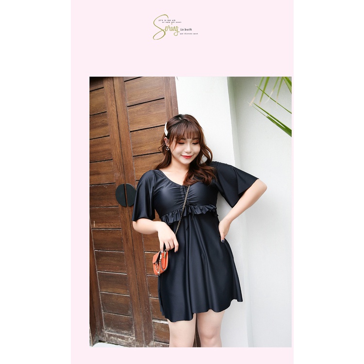 Bikini bigsize Đồ Bơi Nữ Dạng Váy Có Mút Ngực Và Quần Kèm Theo Mẫu Mới 820601&820602 B-3