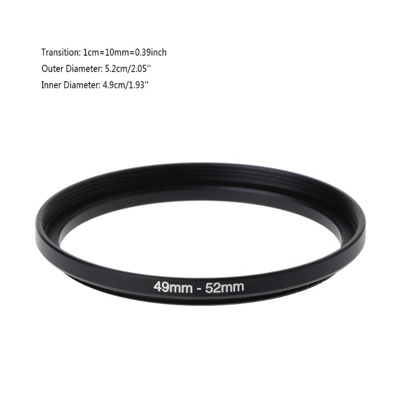Vòng Nối Kính Lọc Máy Ảnh 49mm Đến 52mm Bằng Kim Loại Mới