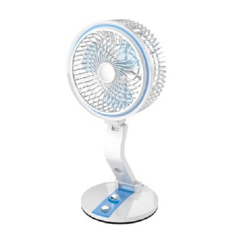 Quạt sạc tích điện gấp gọn có đèn Folding Fan LR-2018- Giao màu ngẫu nhiên