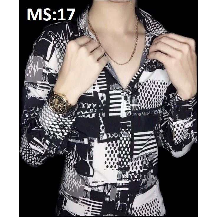 [FREESHIP] Áo sơ mi họa tiết dài tay nam, nữ chất lụa cực HOT (MS17) | BigBuy360 - bigbuy360.vn