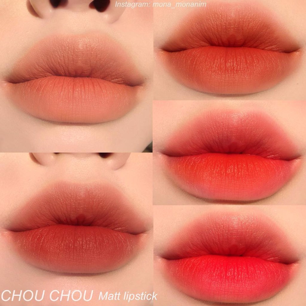 Son Thỏi Chou Chou Signature Premier Matt Rouge Red Limited Edition - Phiên Bản Giới Hạn