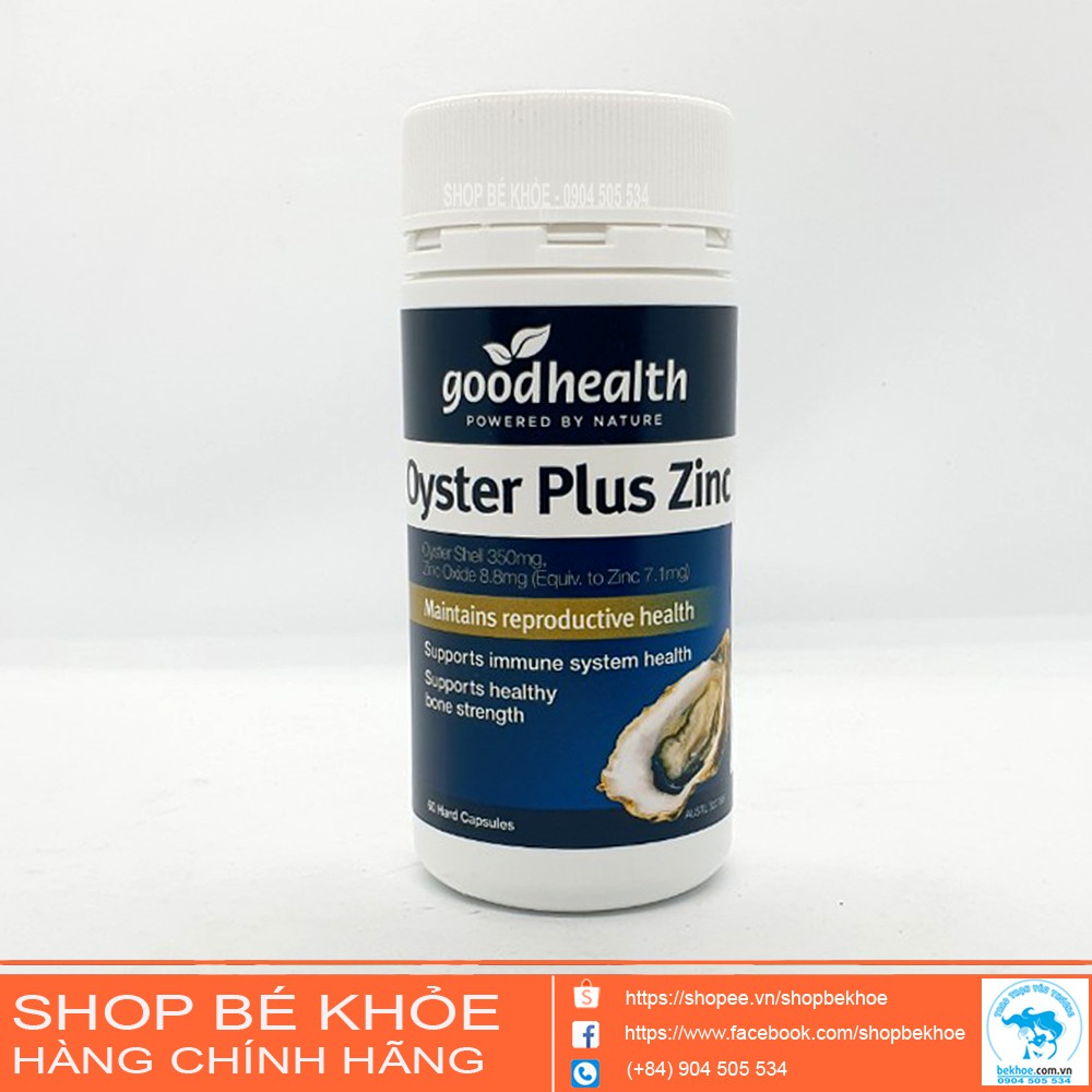 Tinh chất hàu Oyster Plus ZinC Goodhealth 60v - Úc