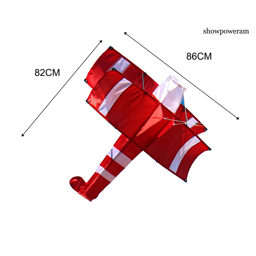 Diều Vải 3d Hình Máy Bay Màu Đỏ Cỡ Lớn