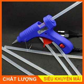 Súng bắn keo silicon E20 - Tặng kèm 05 cây keo nến dài 25cm
