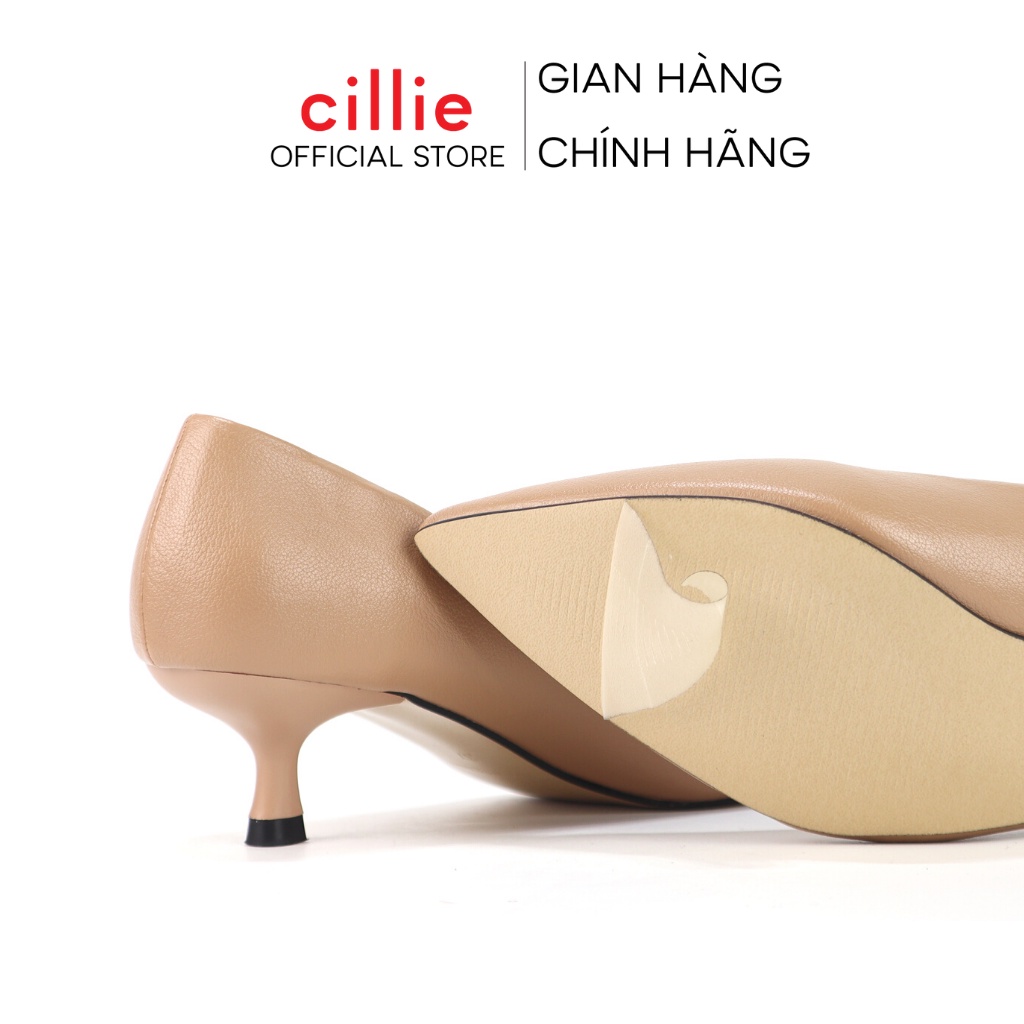 Giày cao gót thời trang nữ kiểu dáng basic mũi nhọn thanh lịch thon gọn bàn chân gót cao 3cm Cillie 1013