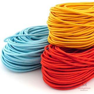 Cuộn Dây Thun Co Giãn Màu Trơn 3mm 10m