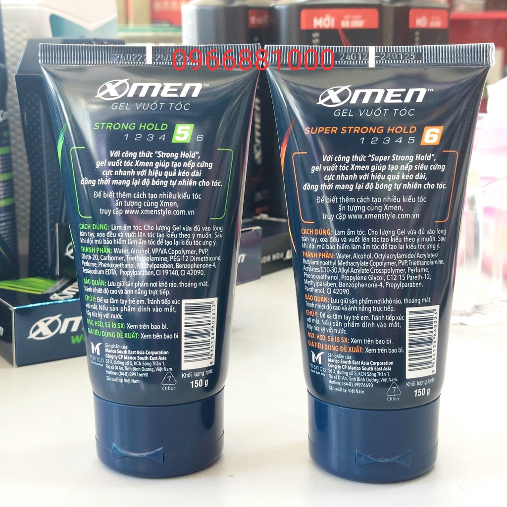 Xmen Gel Vuốt Tóc 150g