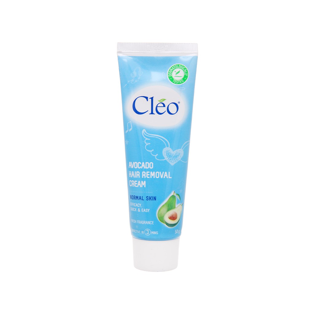 Kem tẩy lông Cléo Avocado Hair Removal Cream cho da thường 50g