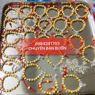 Combo 50c vòng dâu mix bi bạc + chuông y hình