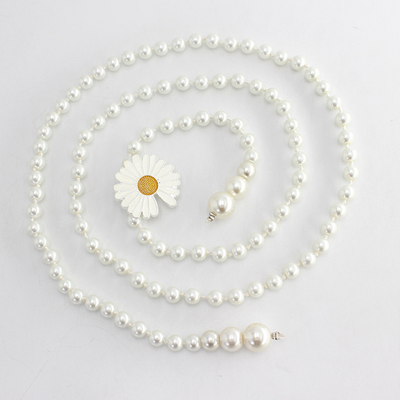 Thắt Lưng Đính Ngọc Trai Giả Thời Trang Cho Nữ