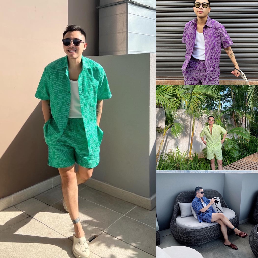 Set quần áo vải cotton UNCLÉ Stitches