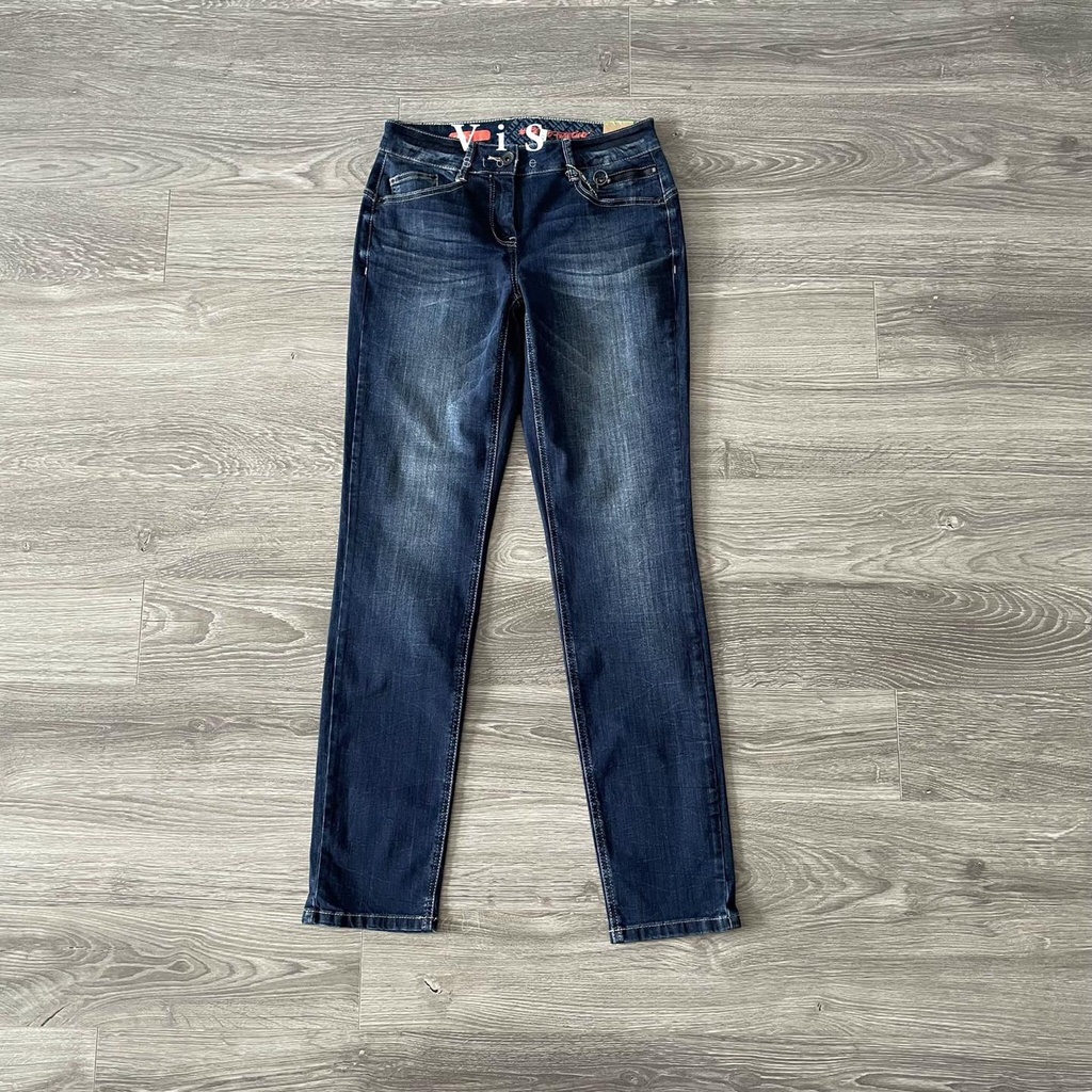 Quần jeans nữ màu xanh đậm