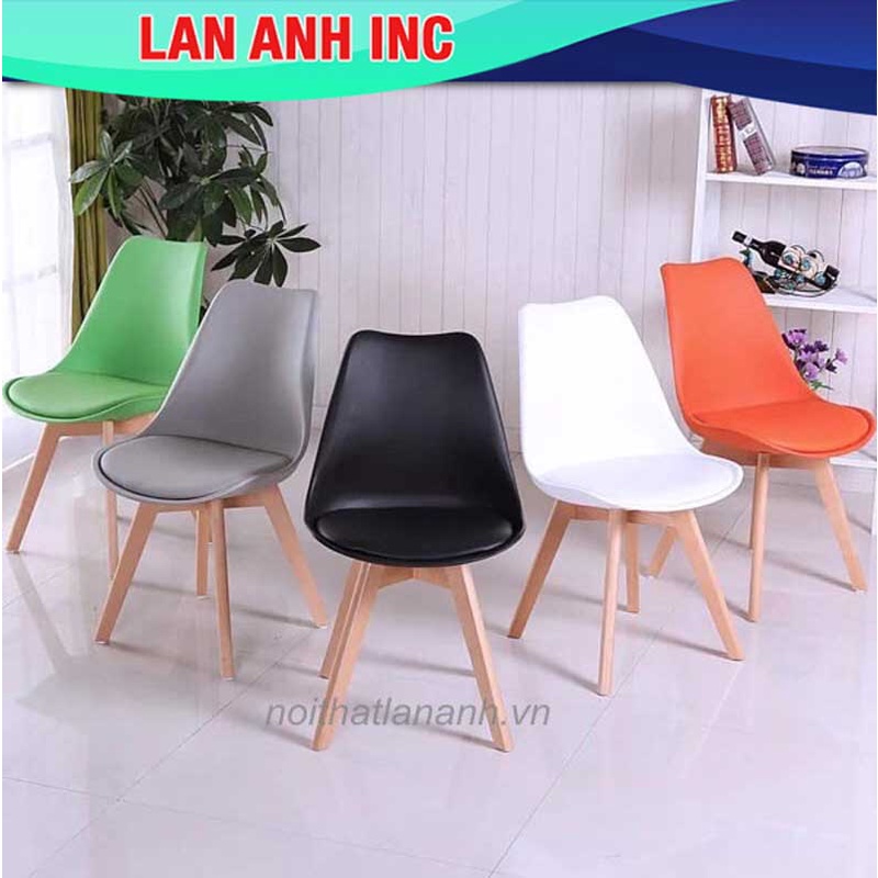 Bộ bàn ăn cafe tròn 3 ghế đẹp hiện đại giá rẻ Eames LA_BBA04