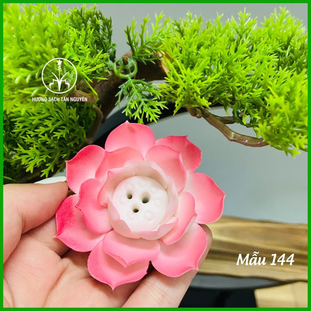 Thác khói trầm hương Phật, tượng Phật trang trí, thác khói cao cấp kèm đèn LED, cây xanh, Phật hào quang TK144