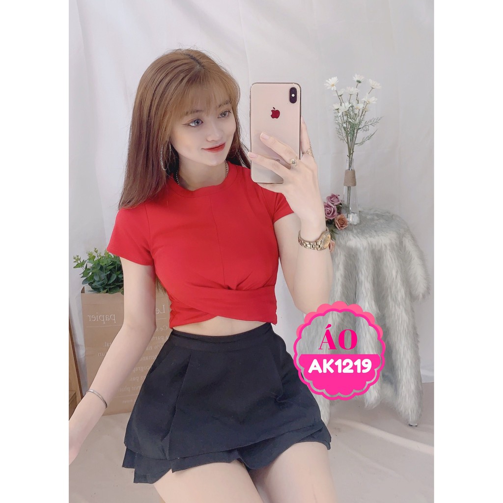 [Mã WAMT2405 giảm 10K đơn 0K] ÁO THUN GÂN XOẮN EO CỰC XINH AK1219 ⚡FREESHIP⚡100% ẢNH THẬT⚡ NN CHUYÊN SỈ - NN STORE