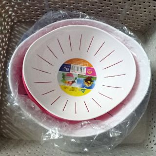 Bộ rỗ đôi Oval (1 thau hứng nước + 1 rỗ)