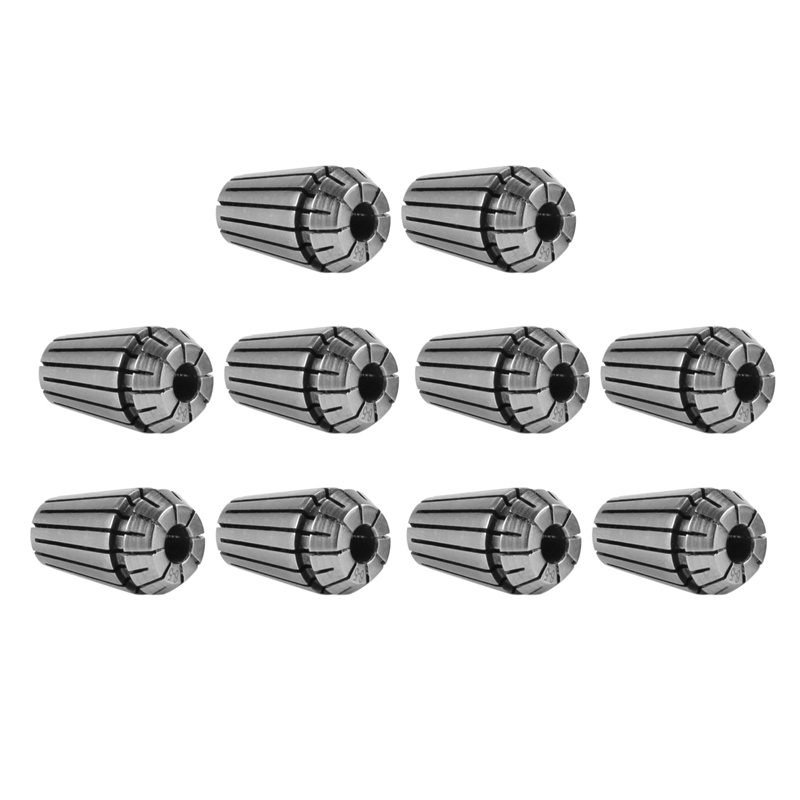 Set 10 Kẹp Lò Xo Er16 + Trục Động Cơ Mở Rộng 8Mm Cho Máy Tiện Cnc