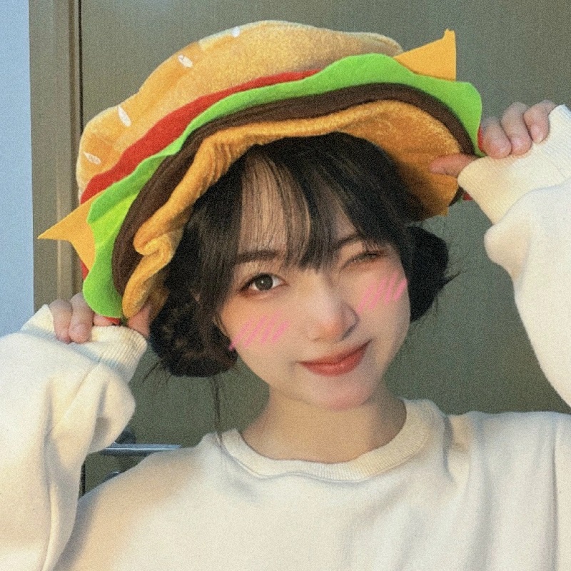 Mũ Hình Bánh Hamburger Hoạt Hình Vui Nhộn Thời Trang Cho Bé
