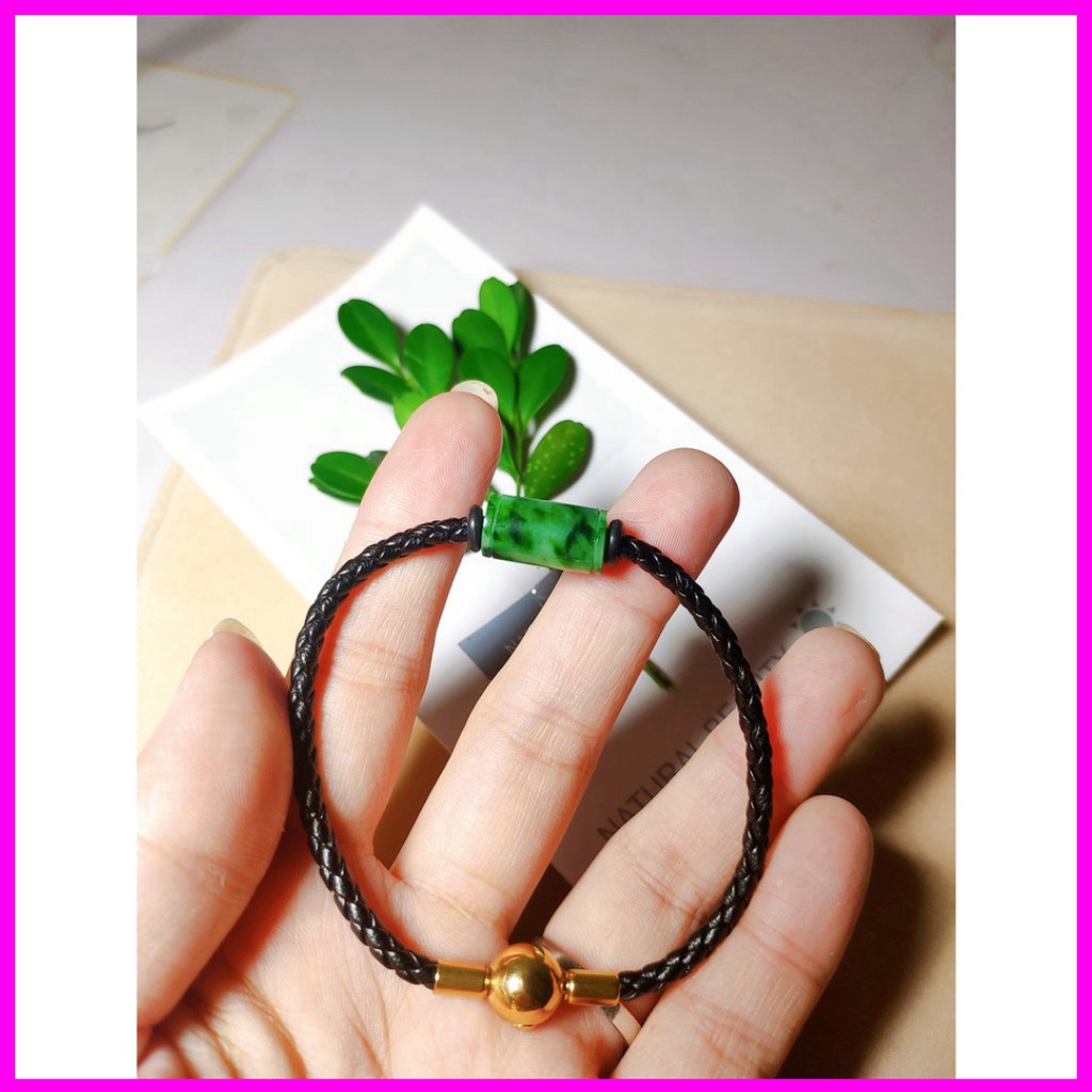 Mẫu hot Vòng lu thống vân xanh đen cực rõ, vòng tay phong thủy đơn giản, trẻ trung, vòng cặp thịnh hành hàng đẹp