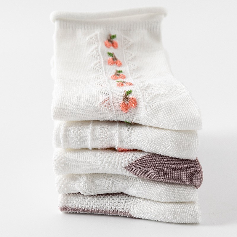 Tất cao cổ nữ phong cách Hàn Quốc LEVANO chất liệu cotton dày dặn co giãn hút ẩm khử mùi T015