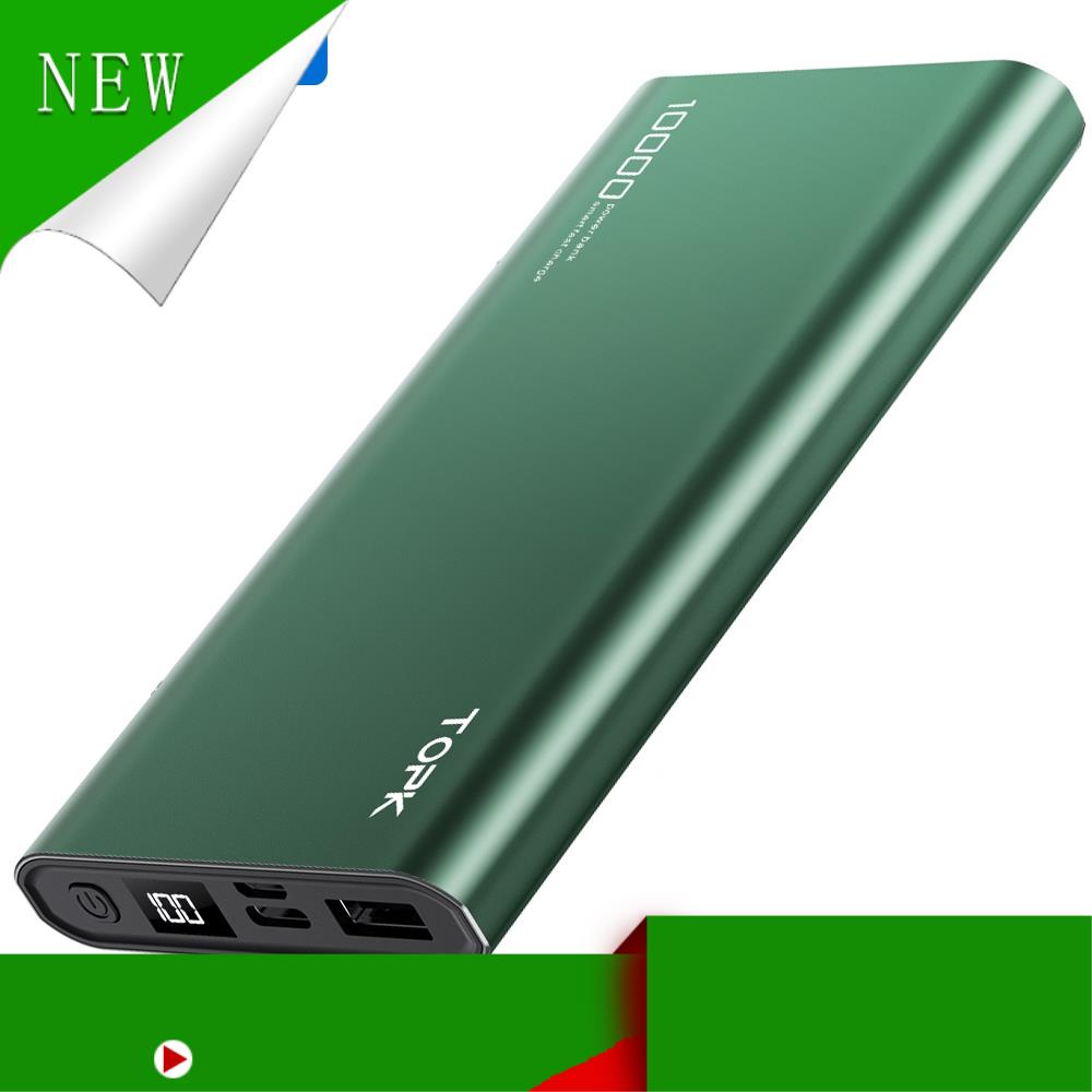 (Hàng Mới Về) Sạc Dự Phòng TOPK I1006 10000mAh 2 Cổng Dung Lượng Có Màn Hình Điện Tử Cho iPhone Huawei Samsung Xiaomi Op