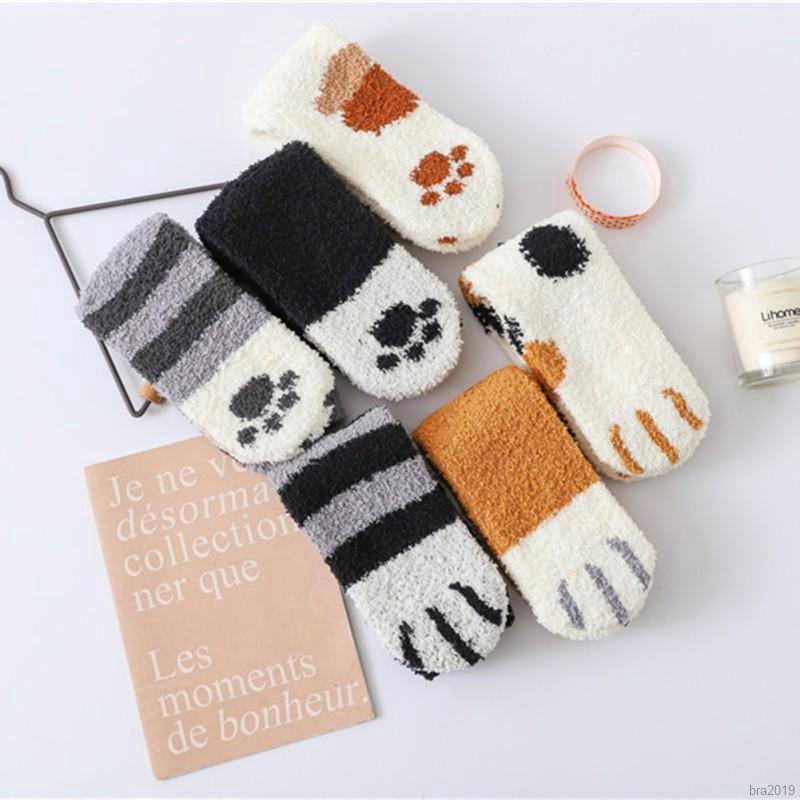 Women Casual Sweet Cat  Print Breathable Moisture Wicking Deodorant  Socks